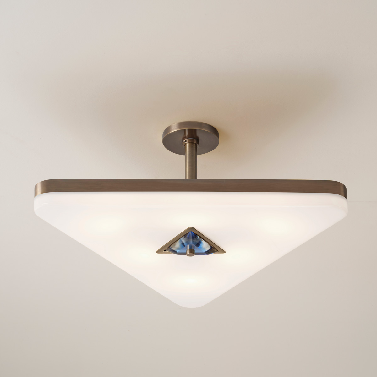 iris triangle ceiling light by gaspare asaro