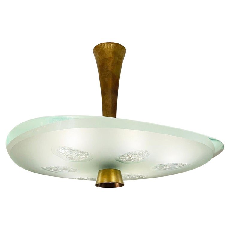 Gaspare Asaro Vintage Vault Ceiling Light Model 1748, isolated product image