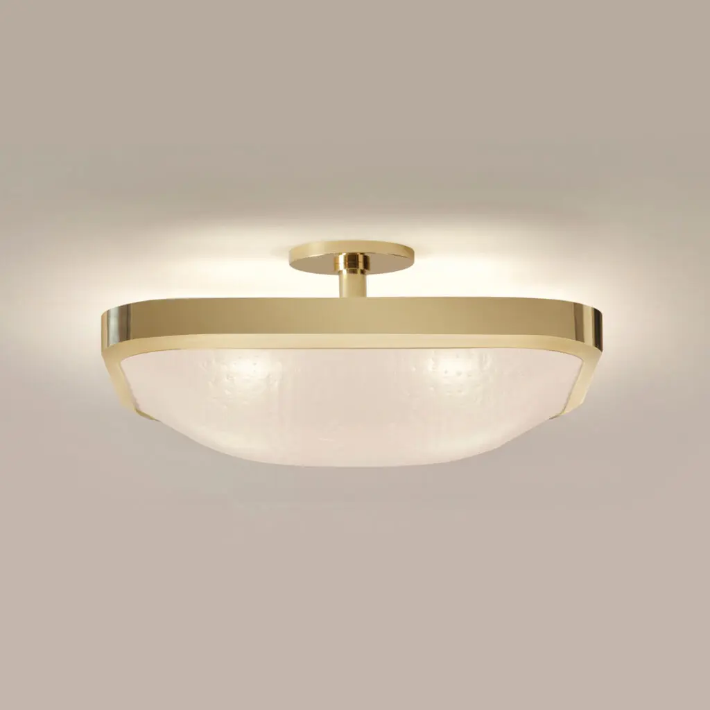 Uno Square Ceiling Light by Gaspare Asaro
