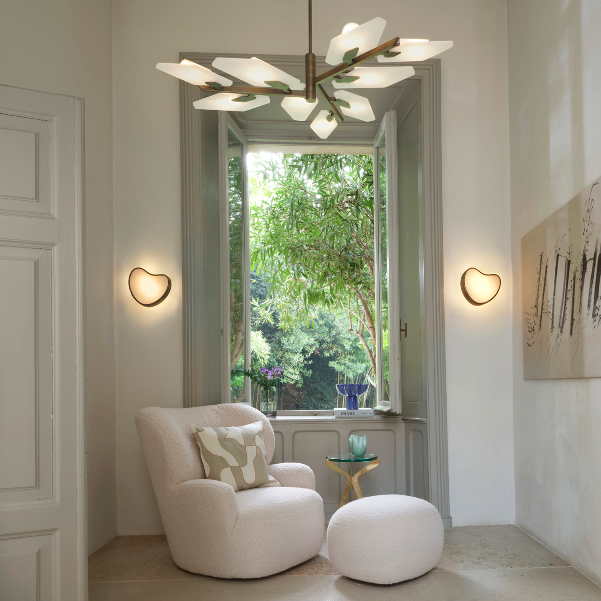 Leaf Ceiling Light by Gaspare Asaro